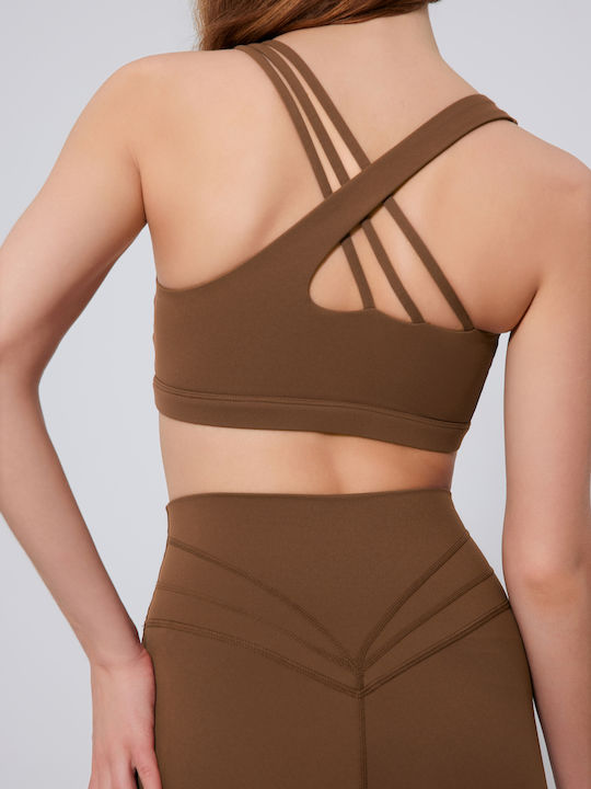 Women's Sports Bra without Padding Brown