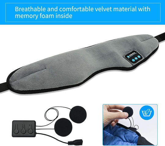 ACP Sleep Mask with Bluetooth Gray
