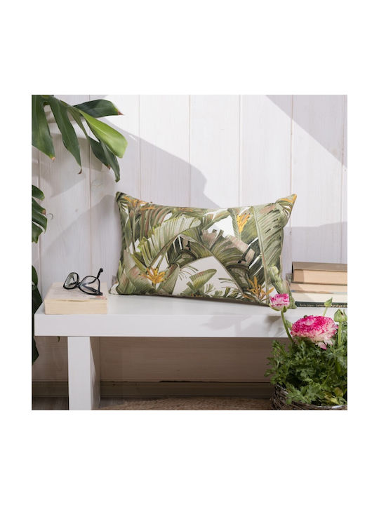Teoran Teoran Decorative Pillow Case Lugo 100% Cotton Green 30x50cm