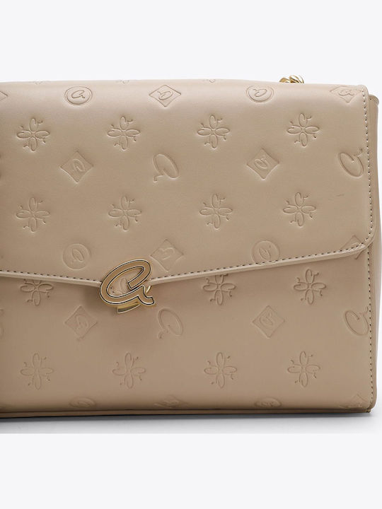 Damentasche Schultertasche Beige