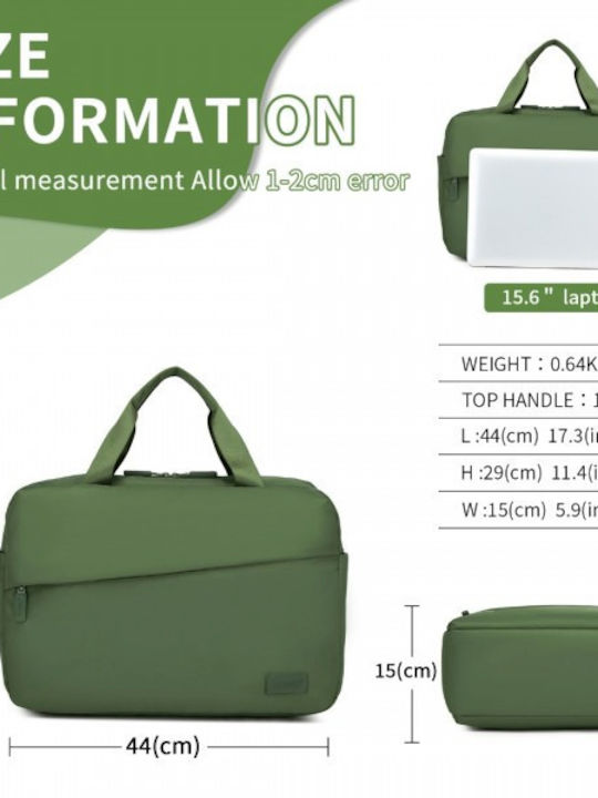 Miss Lulu Shoulder / Handheld Bag for Laptop Green TVK2444-GN