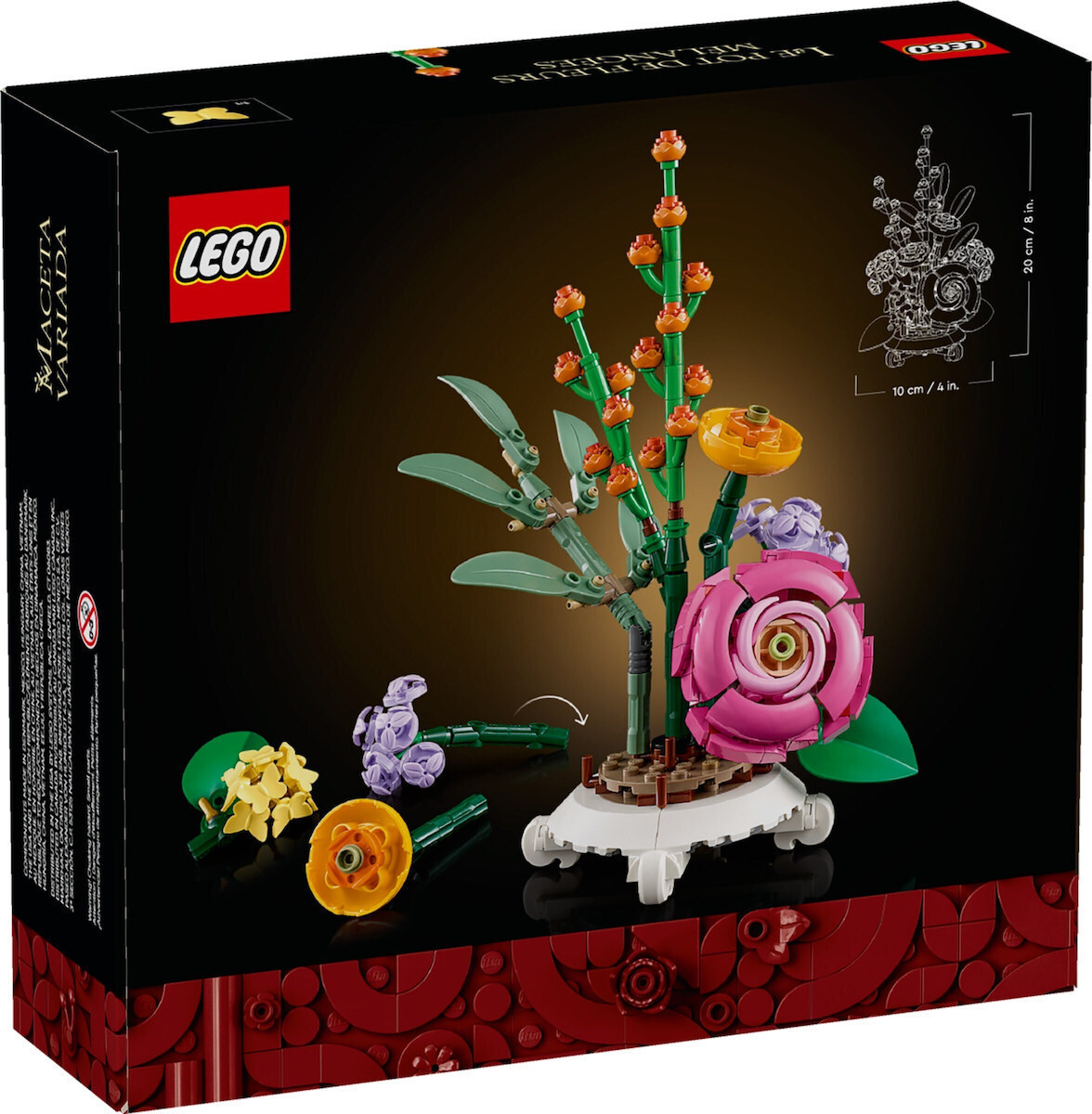 Lego Botanical Collection Botanicals Mixed Flowerpot pentru