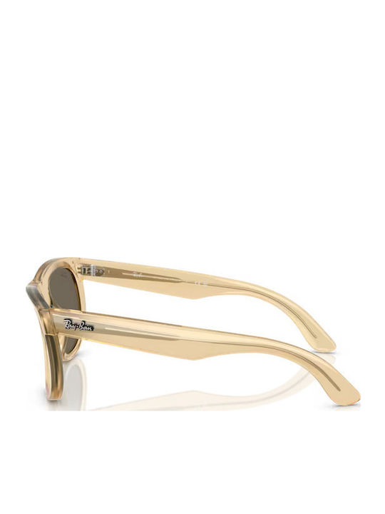 Ray Ban Wayfarer Reverse Unisex Ochelari De Soare Cu Ramă Din Plastic Auriu Și Lentile Galbene RBR0502S 68215A