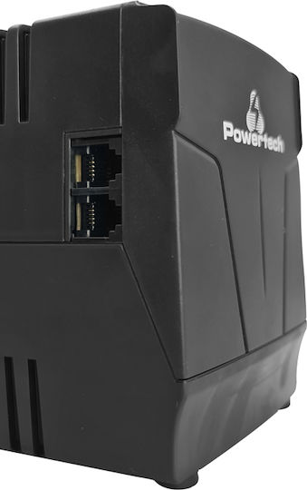 Powertech PT-AVR-1500 Compact Σταθεροποιητής Τάσης 1500VA με 3 Πρίζες Ρεύματος