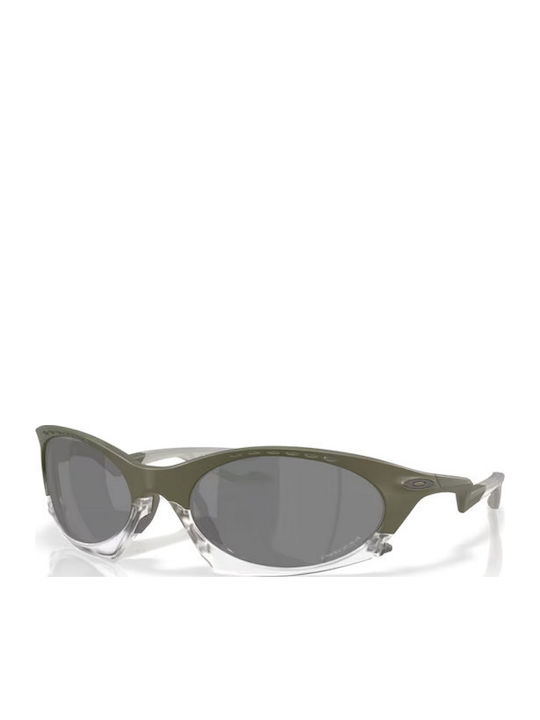Oakley Plantaris Ανδρικά Γυαλιά Ηλίου με Πράσινο Κοκκάλινο Σκελετό και Γκρι Φακό OO9437-07