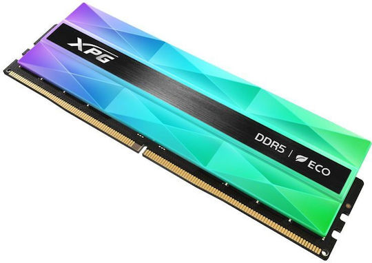 Adata XPG Lancer Neon RGB 32GB DDR5 RAM с 2 модула (2x16GB) и Скорост 6400 за Настолен Компютър