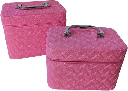 Ro-Ro Accessories Fabric Cosmetic Case Pink