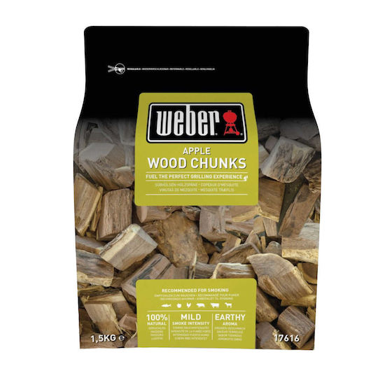 Weber Apple BBQ Smoking Chunks 1.5kg 1pcs