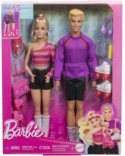 Barbie Fashionistas Кукла Фешънисти Барби и Кен Скейтъри за 3+ години+ години 29см.