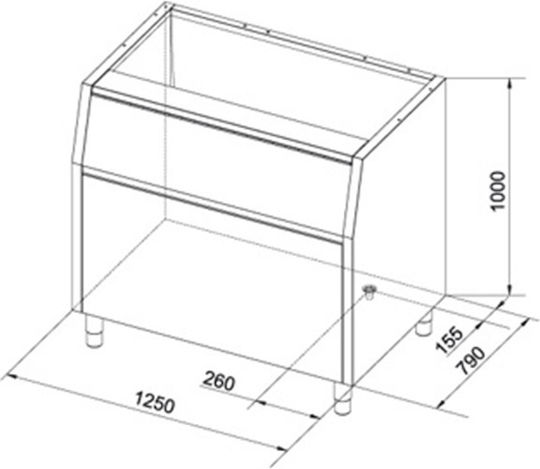 NTF Αποθήκη Πάγου T830 Kapazität 350kg