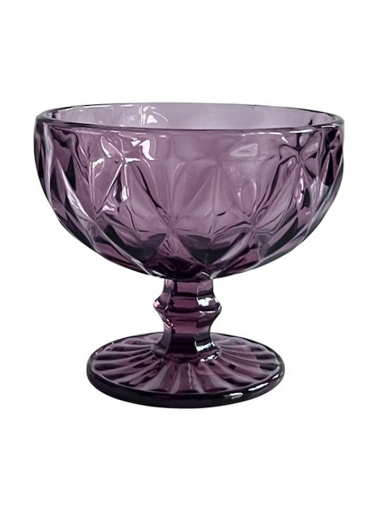 Ready Eisschüssel Rund Glas Lila mit Durchmesser 12.2cm 12Stück Ready Eisschüssel Rund Glas Lila mit Durchmesser 12.2cm 12Stück