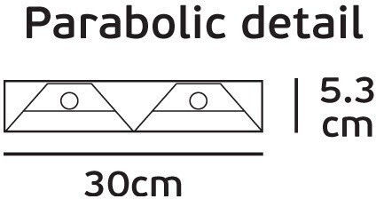 VK Lighting Fluorescent Ceiling Light Natural White D6xH5.5cm