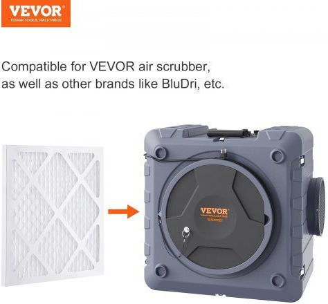 Vevor Pre-Filter Protectors 5 Pack 15.75'' X 15.75'' High Efficiency Air Filter Replacement Stage 1 Filters Compatible with Bluedri & Vevor Scrubber Air Cleaners Water Damage Restoration Equipment