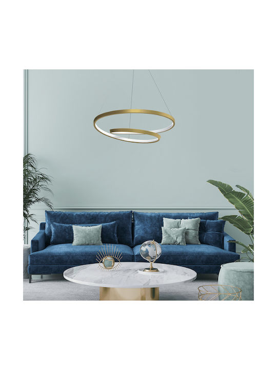Eko Light Lucerno 48w 230v Gold Pendant Light Gold Rail