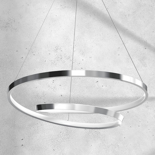 Eko Light Lucerno Hängelampe Silber 50cm.