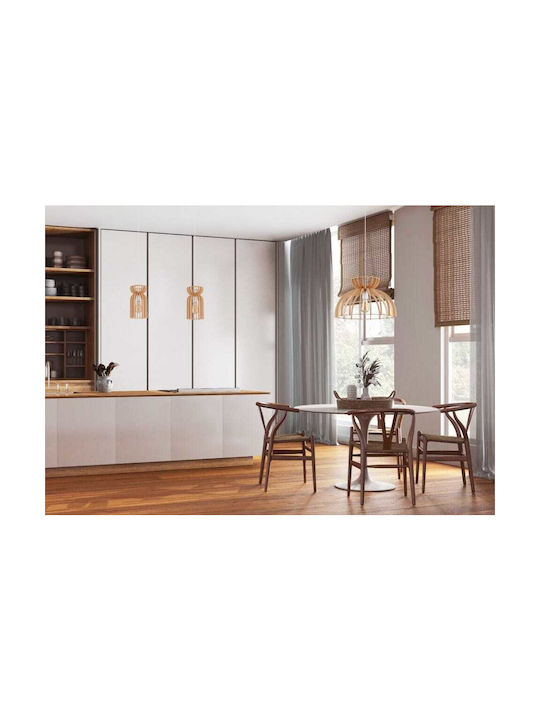 Nowodvorski Kymi C Pendant Light Beige Boho Bell with Socket E27 48x160cm