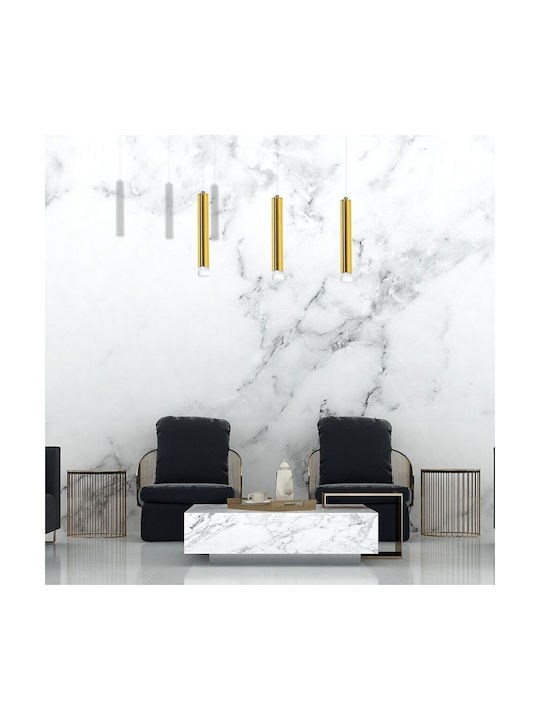 Eko Light Goldie Ρυθμιζόμενο Κρεμαστό Φωτιστικό Χρυσό LED Ράγα