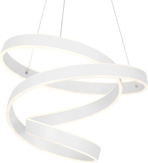Eko Light Κρεμαστό Φωτιστικό Λευκό LED 100εκ.