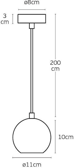 VK Lighting Pendant Light Beige with Socket GU10