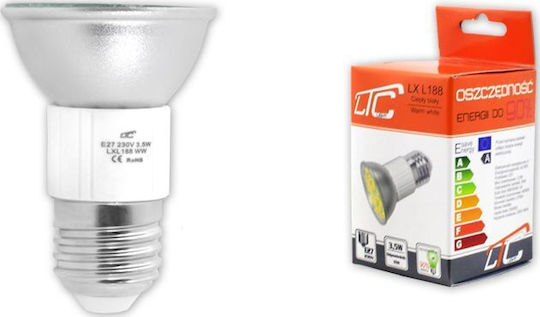 LTC Audio LED крушка 3.5W 72mm за фасунга E27 Топло бяло 270лм