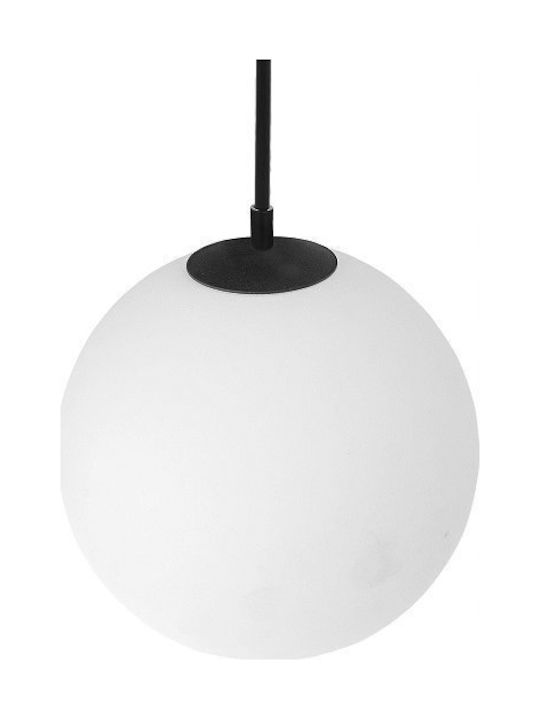 TK Lighting Martin Κρεμαστό Φωτιστικό Μαύρο Μπάλα με Ντουί G9 12εκ.