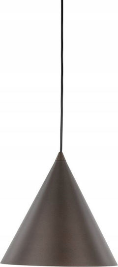 TK Lighting Κρεμαστό Φωτιστικό Καφέ με Ντουί E27 25x25εκ.