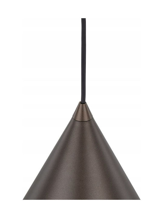 TK Lighting Hängelampe Braun mit Fassung E27 25x25cm.