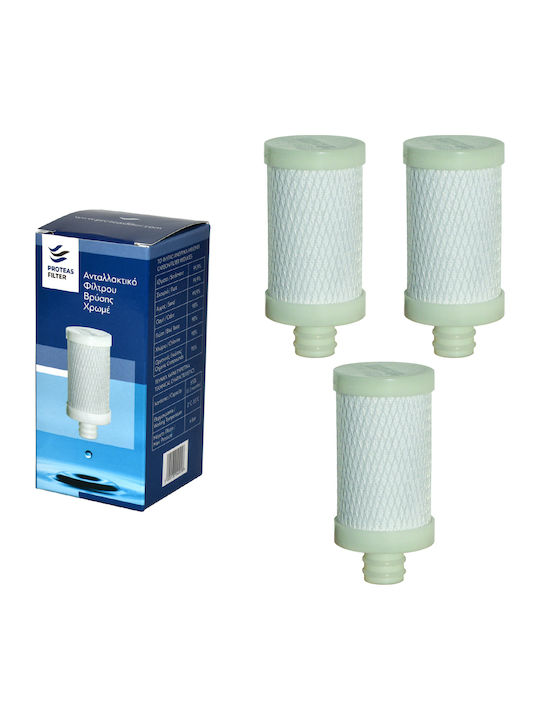 Proteas Filter Water Filter Replacement for Faucet made of Activated Carbon PFFC-CB EW-011-0100