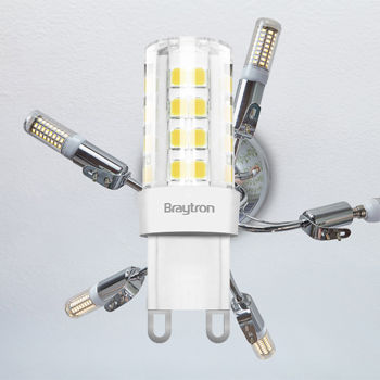 Braytron Bec LED 5W pentru Soclu G9 Alb rece