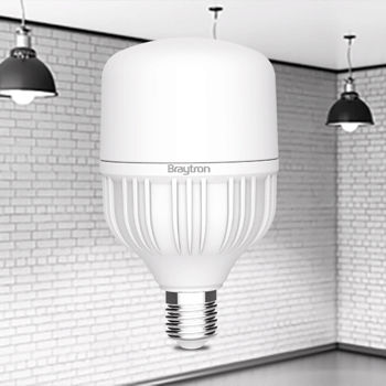 Braytron Λάμπα LED 40W για Ντουί E27 και Σχήμα T120 Θερμό Λευκό 40lm