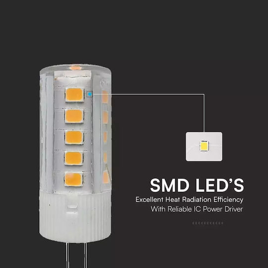 V-TAC Λάμπα LED 3.2W για Ντουί G4 Ψυχρό Λευκό 385lm