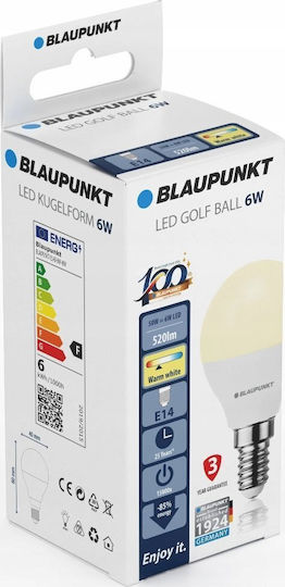 Blaupunkt Λάμπα LED 6W 80mm για Ντουί E14 Θερμό Λευκό