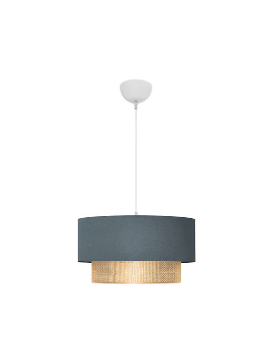 Megapap Lucifer Pendant Light Blue with Socket E27 30x15x70cm