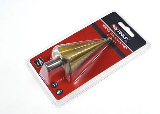 AWTools Conical Diamond Drill HSS with Cylindrical Shank for Metal και Masonry 4-39mm