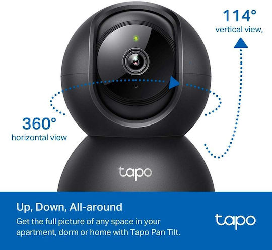 TP-LINK TAPO C201 v1 IP Κάμερα Παρακολούθησης Wi-Fi Full HD 1080p με Αμφίδρομη Επικοινωνία και Φακό 4mm