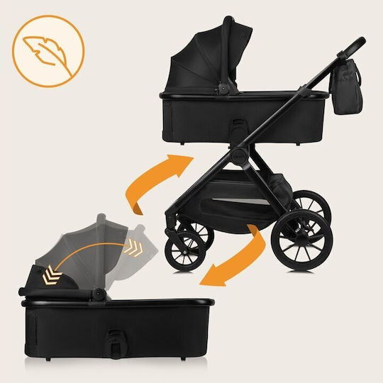 Lionelo Layla Verstellbar 3 in 1 Baby Kinderwagen Geeignet für Neugeborene Brown Rust