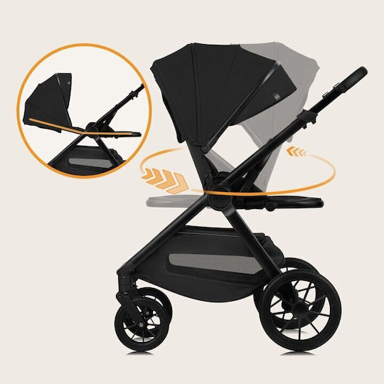 Lionelo Layla Verstellbar 3 in 1 Baby Kinderwagen Geeignet für Neugeborene Brown Rust