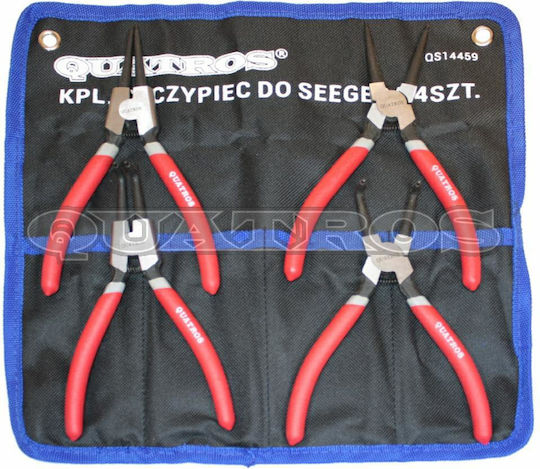 Quatros Quatros Tools Pensetă de siguranță Curbe Lungime 175mm 4buc