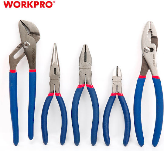 WorkPro Σετ Πένσες Μήκους 250mm 5τμχ