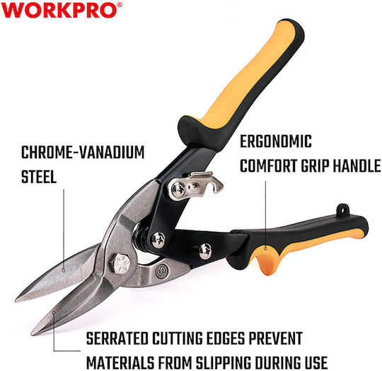 WorkPro Aviaton-Schnipsel Gerade Länge 250mm