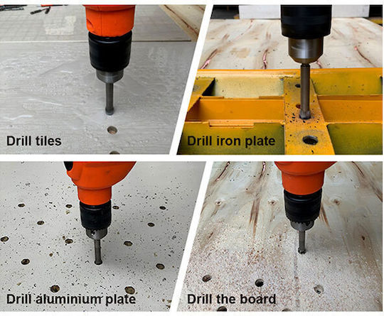 Harden Four-Cut Drill Carbide with Hexagonal Shank for Glass και Tiles 5mm
