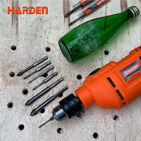 Harden Four-Cut Drill Carbide with Hexagonal Shank for Glass και Tiles 3mm