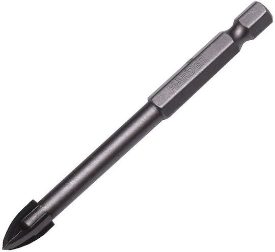 Harden Four-Cut Drill Carbide with Hexagonal Shank for Glass και Tiles 4mm