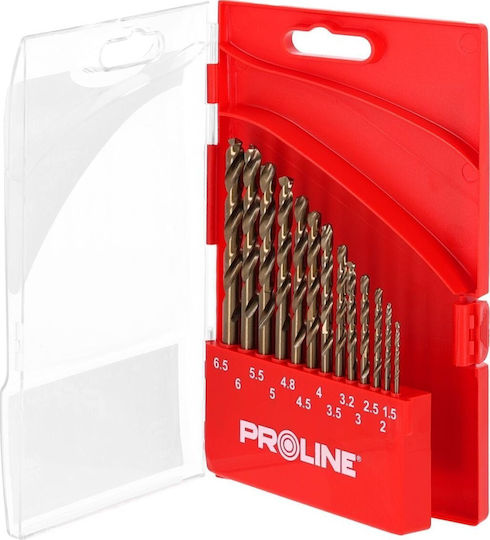 Metal Drill Bits Hssco Din338 Cut 13pcs 1.5-6.5mm Proline