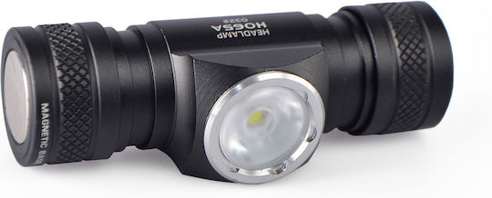 Videx Επαναφορτιζόμενος Φακός Κεφαλής LED IP68 με Μέγιστη Φωτεινότητα 1200lm