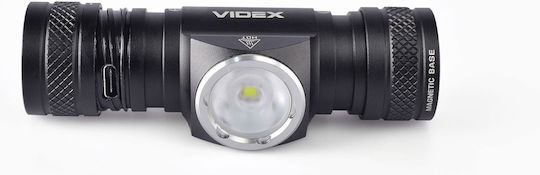 Videx Επαναφορτιζόμενος Φακός Κεφαλής LED IP68 με Μέγιστη Φωτεινότητα 1200lm