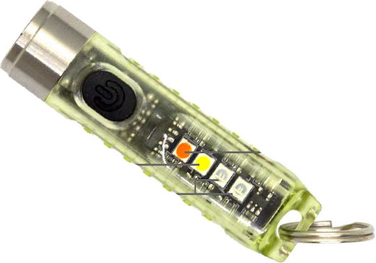 Invictus Rechargeable Keychain Flashlight LED IP65 with Maximum Brightness 400lm Blue