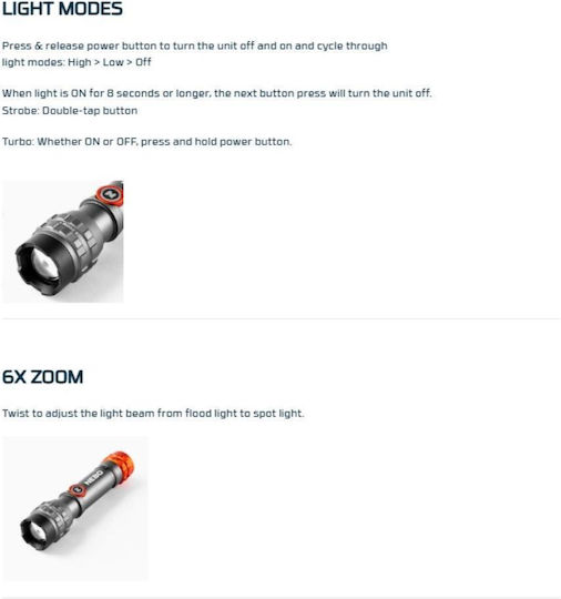 Nebo Rechargeable Flashlight LED IPX4 with Maximum Brightness 450lm Davinci Copper