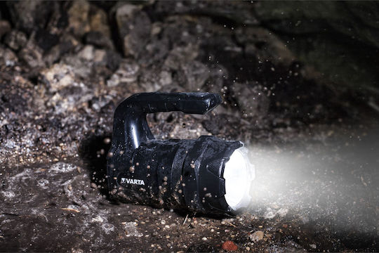 Varta Flashlight LED IP54 with Maximum Brightness 400lm Black