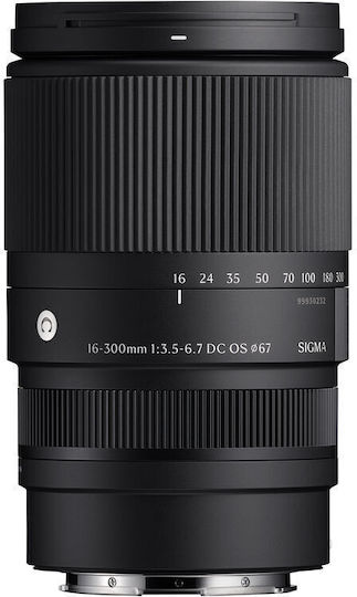Sigma Crop Φωτογραφικός Φακός 16-300mm f/3.5-6.7 DC OS Contemporary Macro για Sony E Mount Μαύρος